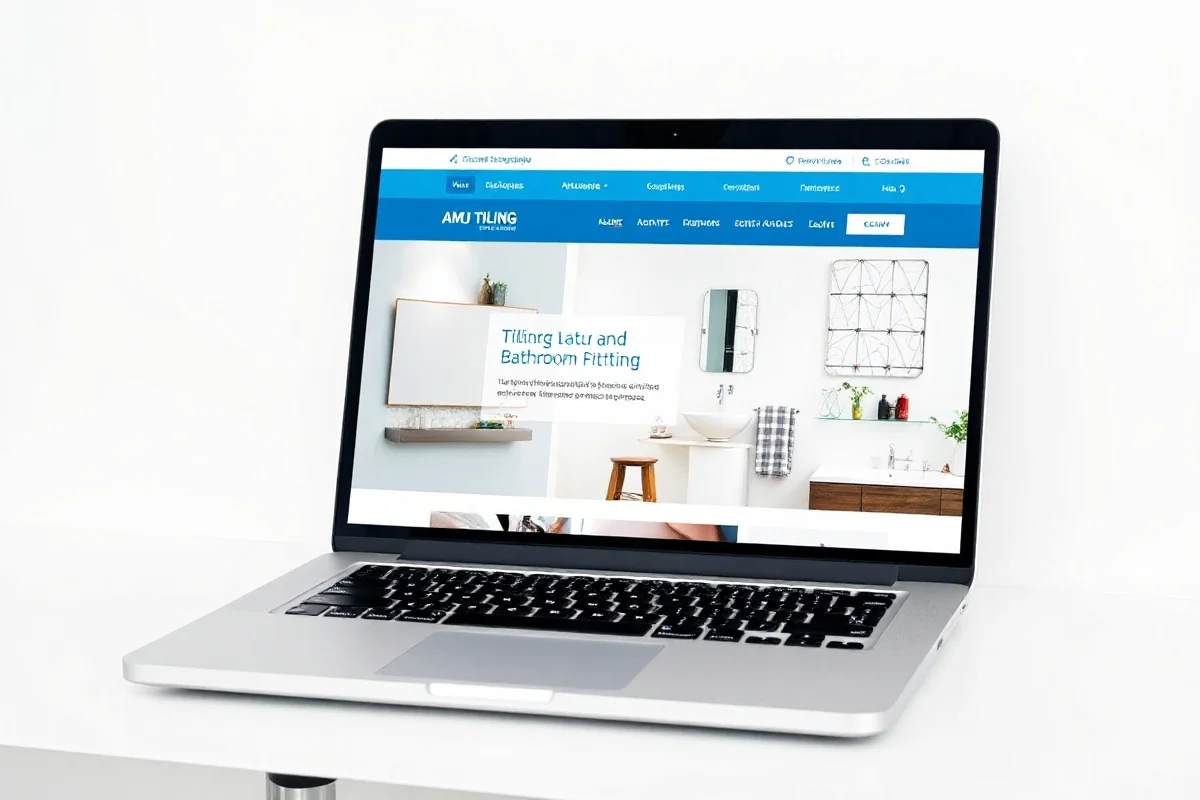 AMJ Tiling and Bathrooms website — a real trade website built by Hello Website